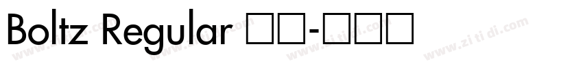 Boltz Regular 常规字体转换